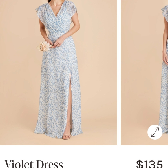 Birdy Grey Light Blue Floral Wedding Dress - Picture 4 of 10